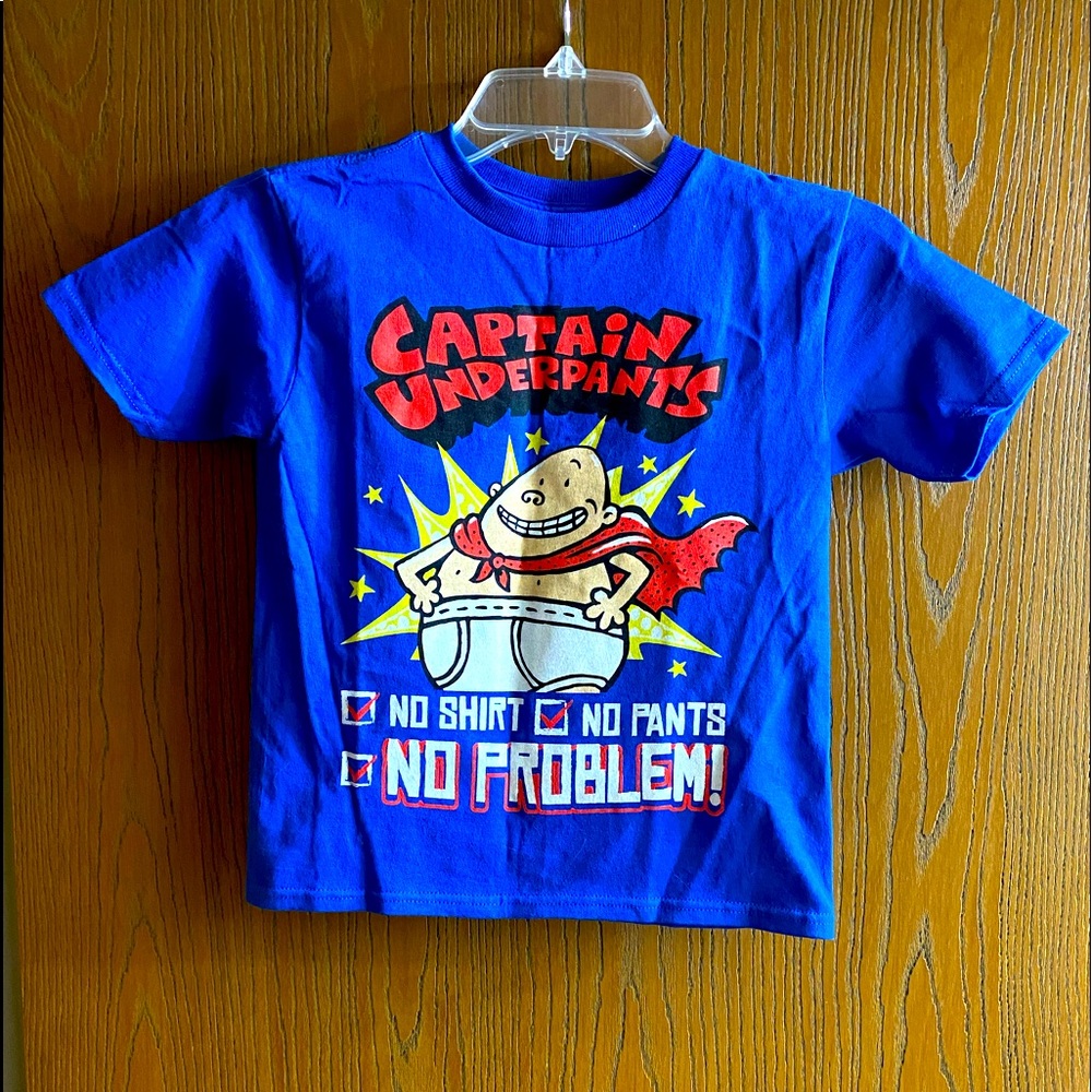 Toddler Short Sleeve T-shirt "Captain Underpants" Size 5T/6T